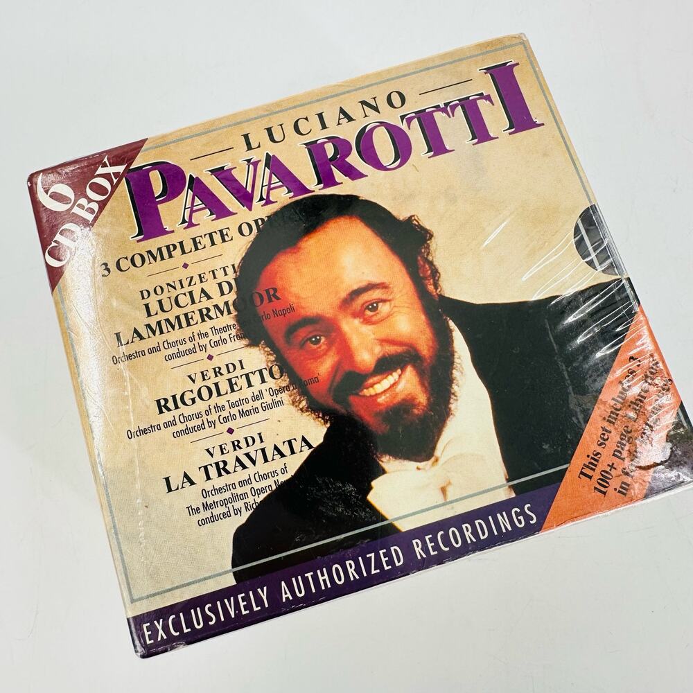 Luciano Pavarotti CD Set NIB Lammermoor Rigoletto La Traviata Operas